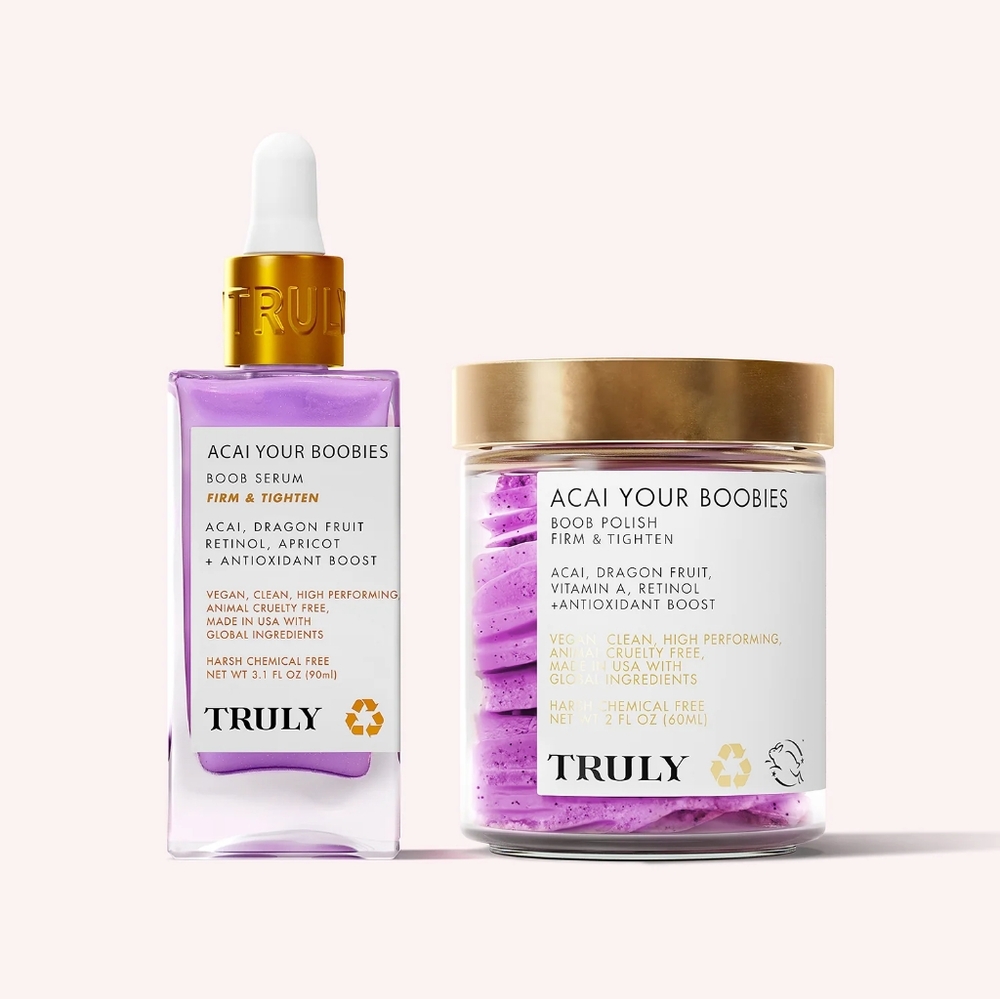 Truly Beauty Acai Your Boobies Routine (Firming Boob Polish + Serum)